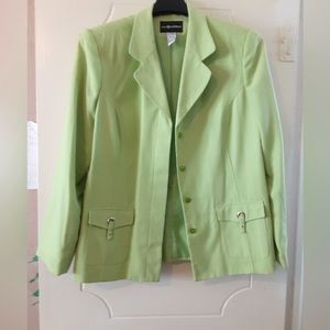 Sag Harbor Women's Blazer Lime Green Size 16